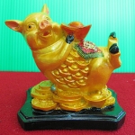 สินค้าหมดค่ะ รูปปั้นหมูแบบเดี่ยวเสริมดวงปีขาล 2561 เสริมโชคลาภวาสนา แบบตั้งโต๊ะค่ะ
