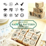 ตัวปั๊มไม้ Funny Man Nature Pattern Stamp