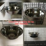 ชามอาหารสแตนเลส ขนาดใหญ่ 25cm สุนัขพันธ์ใหญ่ หมาใหญ่ แบบแขวน ชามแขวน ชามสแตนเลส ชามอาหารสุนัขอย่างดี