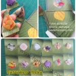 กระดาษห่อเหรียญโปรยทาน 100 ใบ ชุดขนมไทย