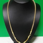 สินค้าหมดค่ะ สร้อยคอทองเหลืองลายกระดูกงูสี่เสา(ใส่พระได้ 3 องค์)ค่ะ