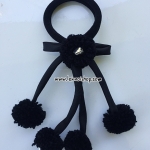 ยางรัดผมสีดำเส้นเล็ก KL 00222