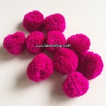 ปอมปอมลูกไหมพรม สีม่วง (10 ลูก) SP 00006