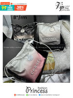 CHANEL 22 Mini Handbag Patent Gradient & Lacquered Metal White / SS22 Logo CC shopping tote กระเป๋าทรงโท้ทไล่สี รุ่นใหม่ มีเสน่ห์ดูดี ดูแพงที่สุด เกรดไฮเอน 1:1