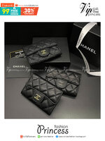 Chanel Wallet / Chanel Card Holder / Chanel Coin กระเป๋าสตางค์ชาแนลใบสั้น กระเป๋าใส่บัตร ใส่เหรียญ ภายในตามรูป เกรดออริจินอล ภาพถ่ายจากงานขายจริง ใช้งานต่างประเทศได้