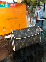 VIP 】หนังแท้ Louis Vuitton Mono Pouchette Florentine Belt Bag กระเป๋าคาดเอวหนังแท้สุดหรู มีจำกัดนะคะ