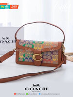 ของแท้ 💯% Coach Tabby Shoulder Bag 26 Polished pebble leather, suede and refined calf leather Inside zip and multifunction pockets