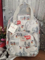 Cath Kidston Backpack Bag - กระเป๋าเป้ สไตล์วินเทจสุดฮิต - เปิด/ปิดกระเป๋าด้วยซิปรอบ - ภายใน มีช่องซิปใหญ่ใส่ของ 2 ช่อง จุของได้เยอะ - ด้านหน้ามีช่องซิปเล็ก 1 ช่อง