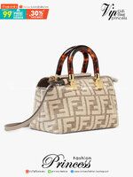 FENDI BY THE WAY MINI SMALL BOSTON BAG พร้อมส่ง จำนวนจำกัด ใหม่ล่าสุด2022 กระเป๋าจาก Fendi mini วัสดุ tapestry ทอลายFF ทั้งใบ สวยงามมากๆ ได้สัมผัสแล้ว หลงรักน้องแน่นอนค่ะ