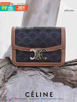 CELINE TRIOMPHE CROSSBODY BAG VIP GIFT WITH PURCHASE-GWP พรีเมี่ยมกิ๊ฟ Limited Edition จาก CELINE PERFUME DUTY FREE COUNTER วัสดุ TRIOMPHE CANVAS & LEATHER