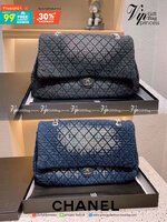 CHANEL Large Denim Flap Bag พร้อมส่ง 2 สี 16"