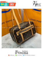 ORI หนังแท้ | LV Cite 2022 Monogram Canvas Handbags กระเป๋าสะพายรุ่นวินเทจยอดนิยม ไฮคลาสตลอดกาล