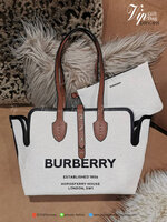 BURBERRY FRAGRANCES TOTE BAG WITH CLUTCH VIP / BURBERRY LARGE LONDON TOTE BAG