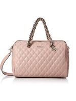 GUESS SWEET CANDY LARGE SATCHEL Handbag รุ่นใหม่หนัง PU นิ่ม เย็บลายตาราง ภายในกว้าง มีช่องซิปภายใน ตัวสายแต่งด้วยโซ่ทองร้อยหนัง สายสะพายถอดและปรับความยาวได้