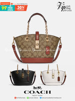 COACH Lane Bucket Bag In Signature Canvas C8597 C8399 พร้อมส่งที่ไทย