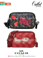COACH CROSSBODY POUCH WITH HORSE AND CARRIAGE PRINT (F84639) พร้อมส่งที่ไทย