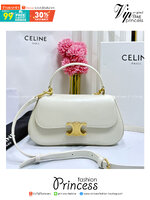 CELINE LOLA TEEN bag in glossy leather กระเป๋าทรงโฮโบรุ่นใหม่ หนังแท้ขึ้นเงาสวยก่อนใคร ดีไซส์ใหม่มุมโค้งมน สวยละมุนเป็นคุณหนูน่าทะนุถนอม