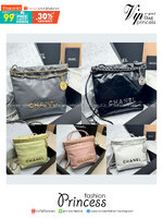 พร้อมส่ง 11 สี ORI หนังแท้ | CHANEL 22 Mini Handbag กระเป๋าสะพายสุดหรู รุ่นยอดนิยม 🤍 เกรดออริจินอล หนังแท้ ภาพถ่ายจากงานขายจริง ใช้งานต่างประเทศได้