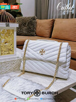 OUTLET ของแท้ 💯% 】Tory Burch Factory Outlet Quilted Chain Crossbody Sling Bag กระเป๋าสะพายรุ่นแนะนำจาก Tory Burch Factory