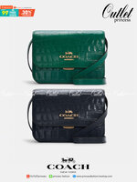 COACH C5631 BRYNN FLAP CROSSBODY แซ่บที่สุด ใหม่ที่สุด!! คอลเลคชั่นใหม่!! มองยังไงก็หลงรักละสายตาไม่ไหว กระเป๋าสะพายข้างลุคไฮน์ ที่ดีไซน์ออกมาได้ปัง และดูแพงมากๆ ด้วยดีเทลคลาสสิค รูปทรงใช้งานง่าย เรียบๆแต่มีดีเทล วัสดุหนังลายจระเข้ สวยม้าก!!! เปิด-ปิดด้วย