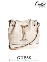 Guess Muze Logo Bucket Bag Adjustable crossbody กระเป๋าสะพายทรงขนมจีบ