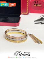 Cartier Love Bracelet มีเพชร กำไลข้อมือคาเทียร์ ภาพถ่ายจากงานจริง เกรดออริจินิล วัสดุคุณภาพดี ไม่ลอกไม่ดำ งานปั้มครบตามรูปเลยค่ะ