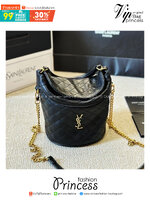 YSL mini Gaby lambskin bucket bag กระเป๋าสะพายทรงถัง งานหนังเต็มใบ สีดำอะไหล่ทองสวยคลาสสิก 🧡เกรดวีไอพี ไฮเอน