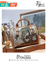 TB Jual Barrell T Monogram / TORY BURCH T MONOGRAM JACQUARD EMBROIDERED DUFFLE คอลใหม่ล่าสุด สวยพร้อมเสิร์ฟแบบไม่ต้องรอพรีฯ ลายโมโนแกรมสุดคลาสสิคที่ถูกดีไซน์รังสรรค์ด้วยงานปักสุดชิค น่าใช้ใจฟูแค่แรกเห็น!!