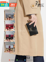 COACH MEDIUM GRACE WALLET IN SIGNATURE CANVAS CC061 CC060 CC059 พร้อมส่ง 5 สี กระเป๋าสตางค์ใบกลาง ดีไซน์หรู โดดเด่นด้วยโลโก้สไตล์วินเทจ คลาสสิค โทนสีใช้งานง่าย