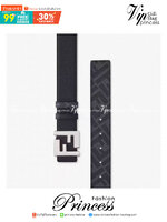 FENDI Belt Black leather belt / FF Belt เข็มขัดเฟนดิหนังแท้ เกรดออริจินอล ดีไซน์เรียบหรูเข้ากับทุกลุค ใช้ได้ทั้งชายหญิง มาพร้อมกล่อง ห้ามพลาดค่ะ! พร้อมส่งที่ไทย ภาพถ่ายจากงานขายจริง ใช้งานต่างประเทศได้