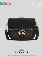 ของแท้ 💯% COACH C2806 GEORGIE SADDLE BAG IN SIGNATURE CANVAS ยกระดับความหรูให้กับตัวเองกันหน่อย