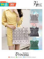 Baobao issey miyake frame tote 6x6 / MIYAKE Frame Mesh Tote Bag กระเป๋าที่มองทะลุได้เหมือนตะกร้าและให้ความรู้สึกสดชื่น