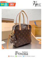 LV Spontini Tote Bag / LV BAG พร้อมส่ง กระเป๋าสะพายทรงโท้ท มีซิปปิดรอบดีไซน์น่ารัก แถมฟรีน้องหมีห้อย