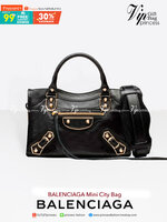 VIP 】หนังแท้ BALENCIAGA Classic City Mini Shoulder Bag พร้อมส่งที่ไทย