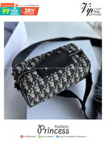 DIOR LINGOT 22 BAG / DIOR OBLIQUE SS2022 COLLECTION กระเป๋าสะพาย เกรดท็อปออริ เกรดดีสุด สลับแท้ 1:1 ใช้ต่างประเทศได้