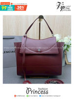 ORI หนังแท้ | Balenciaga Nano Medium Top Handle Bag 27cm กระเป๋าสะพายทรงโท้ท ดีไซน์ใหม่สวยเก๋ตามแบบฉบับแบรนด์