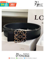 Loewe Belt / Loewe Anagram Leather Belt เข็มขัดโลเอเว่หนังแท้ สุดคลาสสิค วินเทจ เรียบง่าย ผู้ดี เป็นซิกเนเจอร์ ใช้งานเป็น everyday use ได้เลย วัสดุหนังแท้