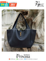 YSL LE 5 À 7 BEA IN GRAINED LEATHER / YSL TOTE BAG กระเป๋าสะพายใบใหญ่ จุใจ เกรดออริ 1:1 ใช้งานต่างประเทศได้