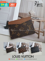 งานหรูเว่อวัง LOUIS VUITTON CARD HOLDER (GWP) 💳 ที่ใส่บัตร จากพรีเมี่ยมกิ้ฟแบรนด์หรู ดีไซน์สวยเก๋ หนังแท้ลายสวยเป็นเอกลักษณ์ ขนาดกำลังดี ใส่บัตรอย่างน้อย 7 ใบ พกพาสะดวก จะซื้อไว้ใส่บัตรใบหรู หรือซื้อให้เป็นของขวัญ ก็ควรค่าที่สุดคะ ห้ามพลาดนะคะ &#x