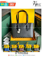 GOYARD Goyardine Sac Marie Galante MM / GOYARD Tote Bag กระเป๋าทรงโท้ทจุของได้เยอะ งานสวยเนี๊ยบ เกรดออริ สลับแท้ 1:1 ใช้ต่างประเทศได้