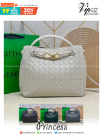 BOTTEGA Small Andiamo Top handle bag 28cm / BOTTEGA Tote Bag กระเป๋าสะพายดีไซส์สาน วัสดุเดนิมคอตตอนรุ่นใหม่ สวยงามเป็นเอกลักษณ์ เกรดออริ 1:1 ใช้งานต่างประเทศได้