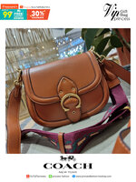 COACH C0749 BEAT SADDLE BAG The best item! ที่สาวๆรอคอย! ฮอตไฟลุก! สีหายาก ละมุนคุณหนู คอลเลคชั่นใหม่ ดีไซน์หรูหรา พิเศษมากๆมาพร้อมสายสะพาย 2 เส้น ใช้คู่กันหรือแยกสะพายก็สวยครบสูตร กระเป๋าสะพายทรง saddle คลาสสิค วัสดุหนัง glove-tanned ทนทาน เปิด-ปิดด้วยกร