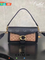 ของแท้ 💯% Coach Tabby Shoulder Bag 26 Polished pebble leather, suede and refined calf leather Inside zip and multifunction pockets Snap closure, fabric lining Outside slip pocket