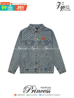 LV Supreme Denim Jacket / Louis Vuitton jacket เกรดออริจินอล มีป้ายแท็กที่คอเสื้อ ใส่ได้ทั้งผู้หญิงผู้ชาย พร้อมส่งที่ไทย ภาพสินค้าถ่ายจากงานขายจริง ใช้งานต่างประเทศได้