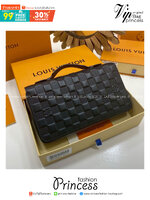 ORI หนังแท้ | LV Zippy XL Wallet Damier Infini Leather กระเป๋าสตางค์กึ่งพอชใบใหญ่ ซิปรอบพร้อมหูจับ สะดวกใช้งาน สีดำคลาสสิก งานหนังแท้ปั้มนูนสวยเด่นเป็นเเอกลักษณ์