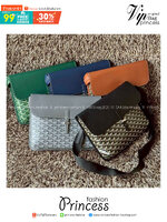 ORI หนังแท้ | Goyard Coursier Messenger bag กระเป๋าทรงแมสเซ็นเจอร์ดีไซน์ใหม่เพรียวบาง น้ําหนักเบากะทัดรัด ภายในมีช่องหลักขนาดใหญ่และกระเป๋า มีช่องด้านหลังสําหรับจัดเก็บสิ่งจําเป็นในชีวิตประจําวัน