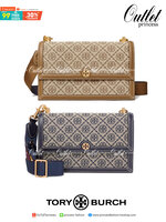 คุณภาพจัดเต็มกันเลยค่าา😘Tory Burch T Monogram Jacquard Shoulder Bag ห้ามพลาด! กระเป๋าสะพายแบบครอสบอดี้ร์ วัสดุJacquard+หนังแท้ชั้นดี ได้ลงตัวสวยงาม รูปแบบร่วมสมัยตามแบบฉบับแบรด์ได้ดีทีเดียวค่ะ! เปิดปิดกระเป๋าแบบอะไหล่แบรนด์ล็อคแม่เหล็ก
