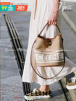 ซื้อ1ได้ถึง2!✴️CELINE TEXTILE BUCKET BAG VIP วัสดุ Textile Canvas & CalfSkin ดีไซน์ทรง Bucket ใบใหญ่กำลังดี มาพร้อม Clutch ใบเล็กเข้าชุด เนื้อหนาแข็งแรง น้ำห