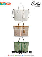 หลงรักใบใหญ่ สวยจริง ไม่จกตา สินค้าคุณภาพค่ะ💥 TORY BURCH LARGE T MONOGRAM SHOPPING BAG พร้อมส่งที่ไทย! กระเป๋าทรงshopping ใบใหญ่ใส่ได้จุ หนังแคนวาสอย่างดี ลายแบรนด์ทั้งใบ มีพวงหนังแบรนด์ห้อยด้านหน้า เพิ่มความหรูเข้ามา เปิดปิดกระเป๋าแบบซิป ภายในกว้