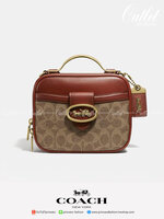 Coach RILEY LUNCHBOX BAG IN COLORBLOCK SIGNATURE CANVAS